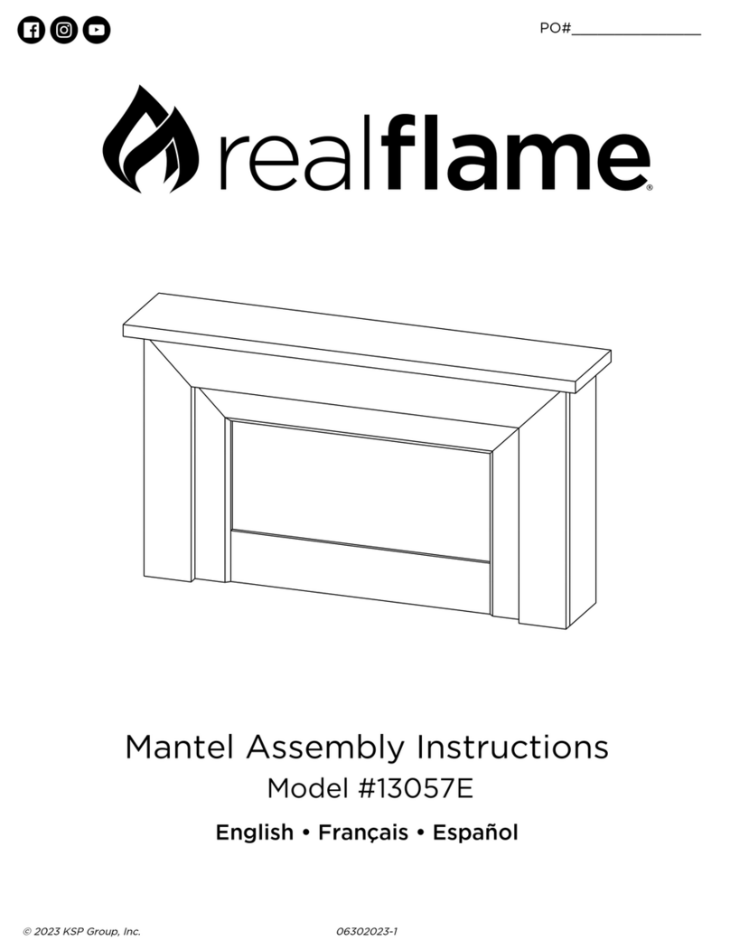 RealFlame 13057E User manual RealFlame 13057E User manual