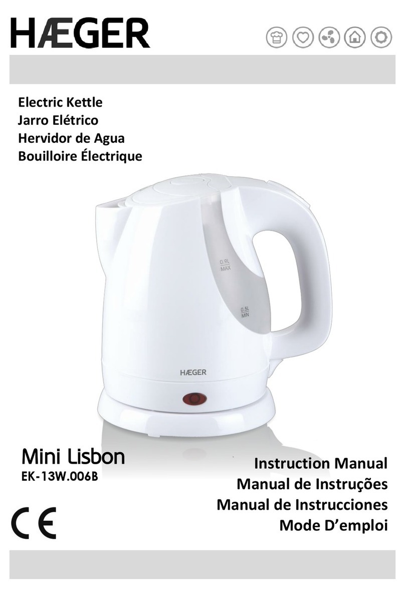 HAEGER Mini Lisbon EK-13W.006B User manual