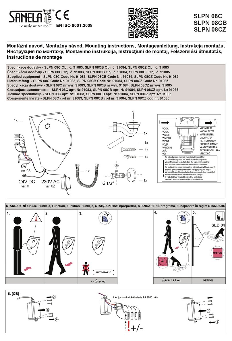 Sanela SLPN 08C Mounting instructions