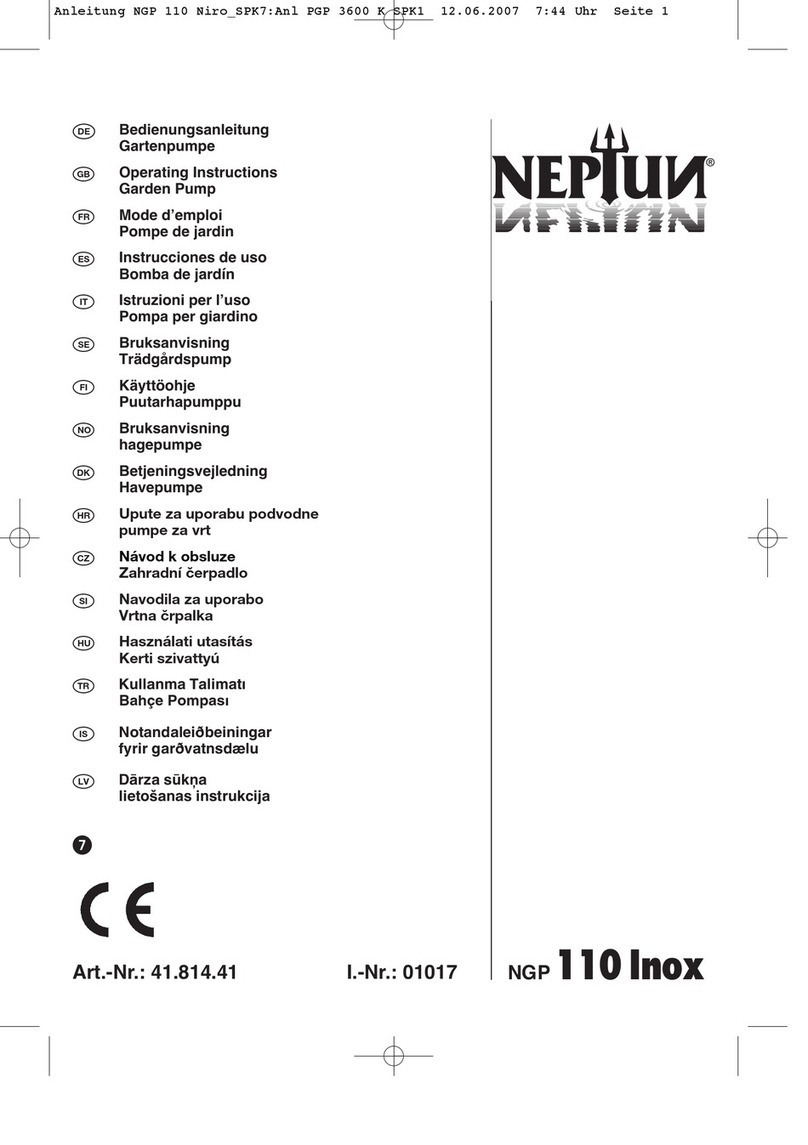 Neptun NGP 110 Inox User manual
