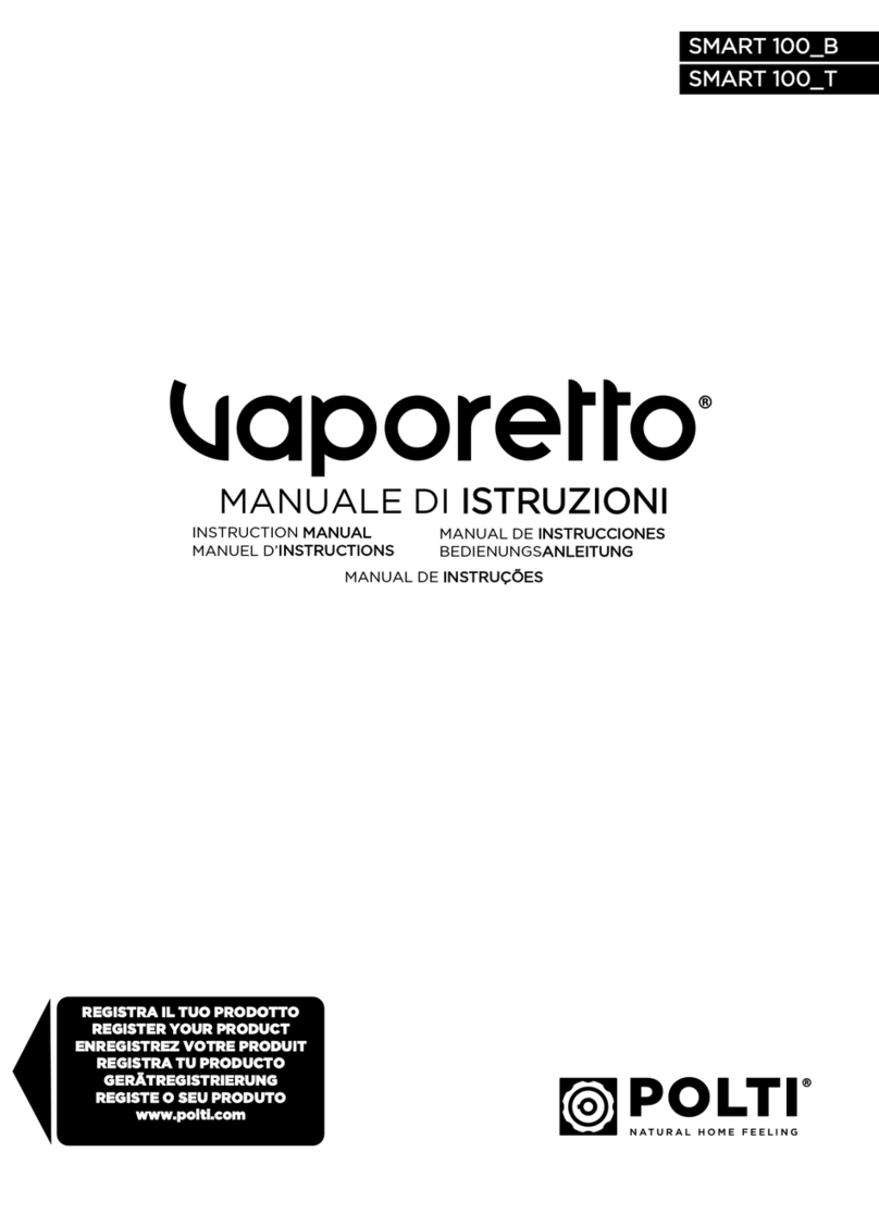 POLTI Vaporetto SMART 100 T instruction manual