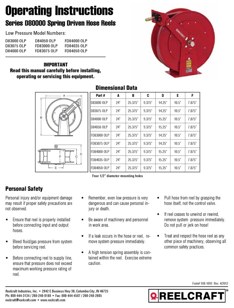 ReelCraft D83000 OLP User manual ReelCraft D83000 OLP User manual
