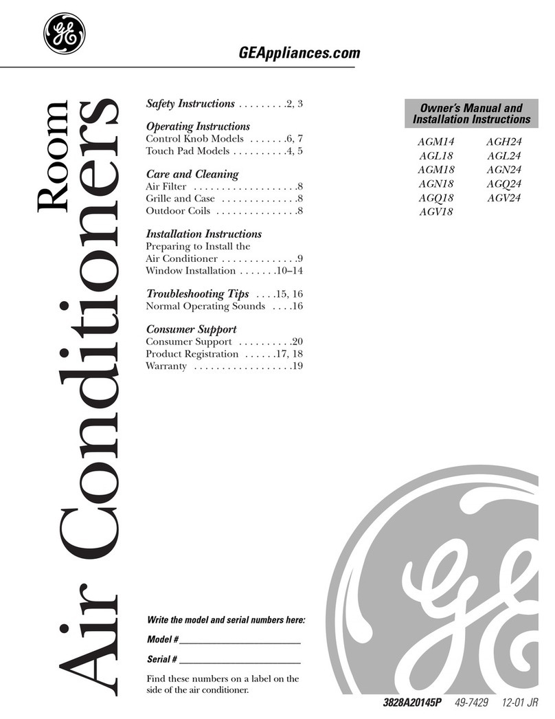 GE AGH24 Operating instructions