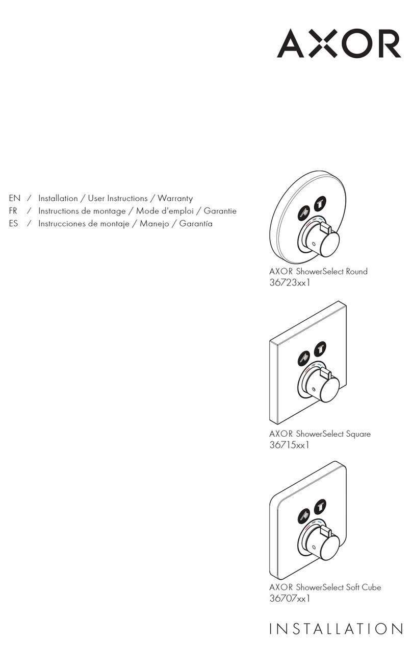 Hans Grohe Axor ShowerSelect Square 36715 1 Series Instruction Manual Hans Grohe Axor ShowerSelect Square 36715 1 Series Instruction Manual