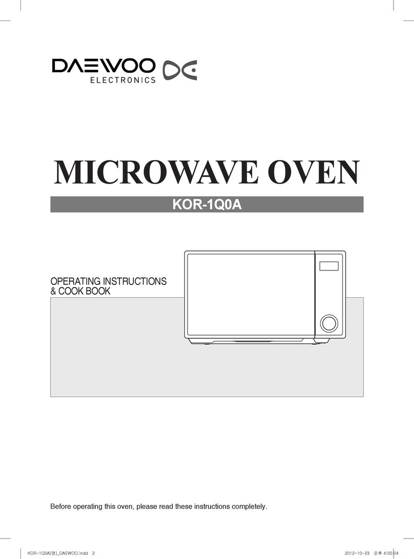 Daewoo KOR-1Q0A Assembly Instructions