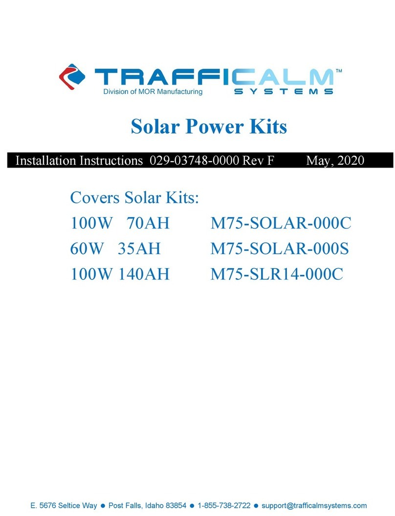 TraffiCalm M75-SOLAR-000C installation instructions TraffiCalm M75-SOLAR-000C installation instructions
