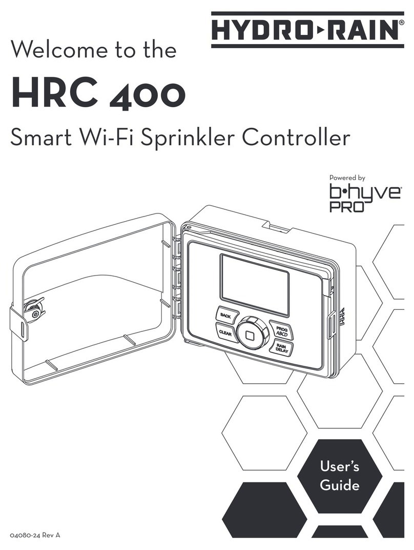 HYDRO-RAIN HRC-400 User manual