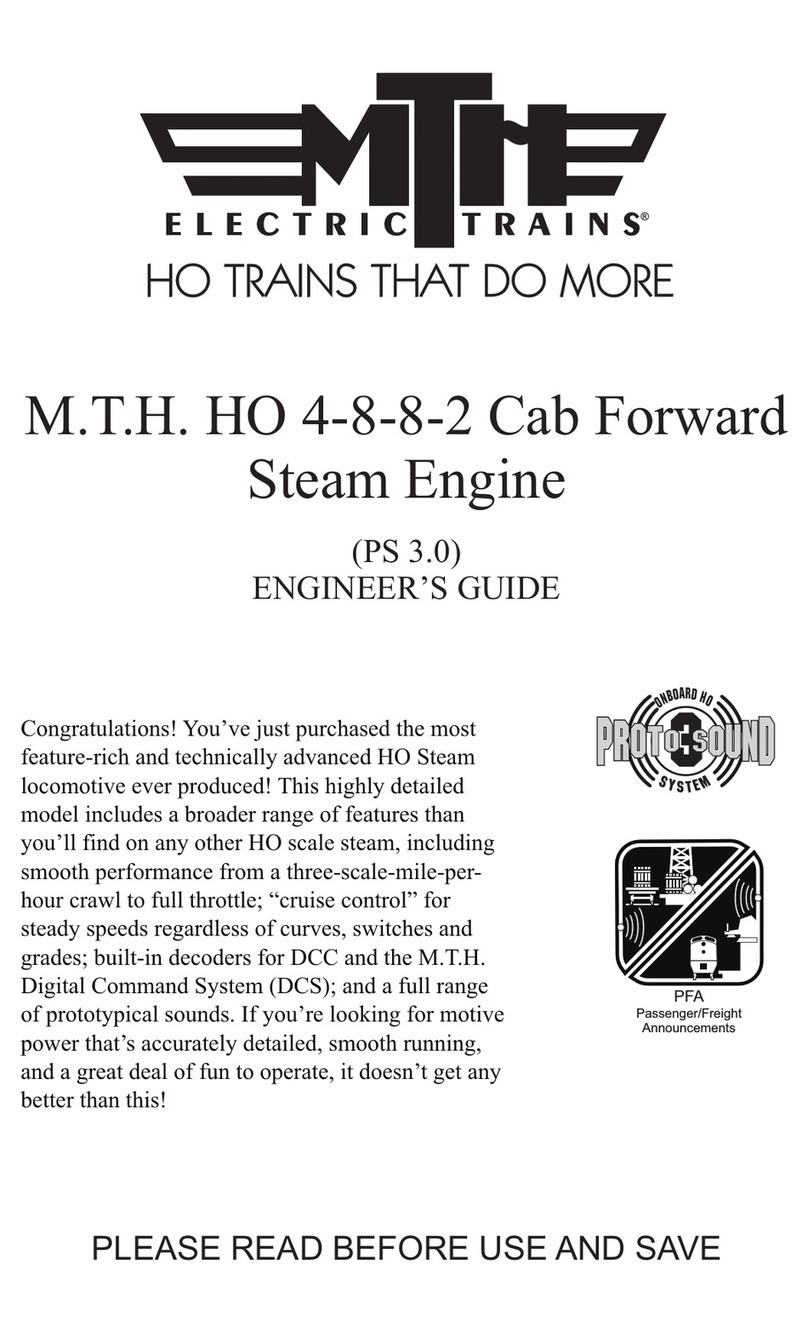 MTHTrains HO 4-8-8-2 Cab Forward Steam Engine Engineer's guide