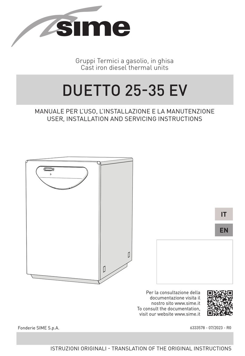 Sime DUETTO 25 EV Manual Sime DUETTO 25 EV Manual