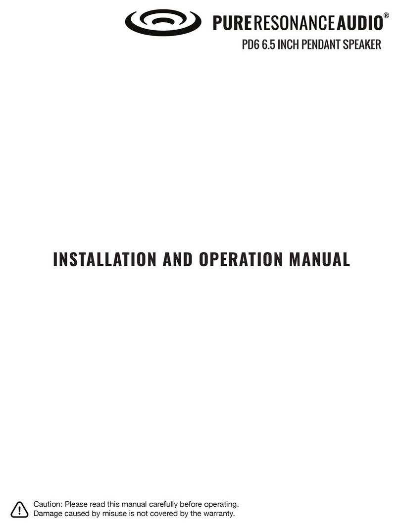 Pure Resonance Audio PD6W User manual