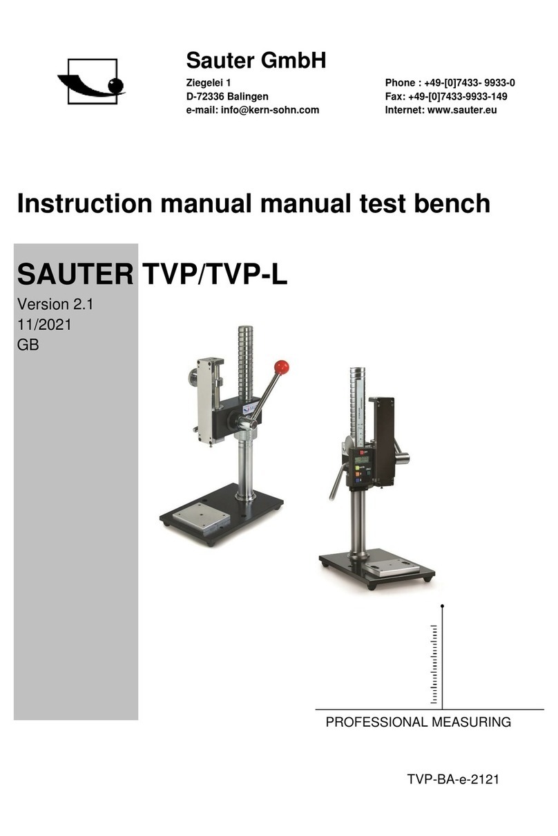 sauter TVP-L User manual