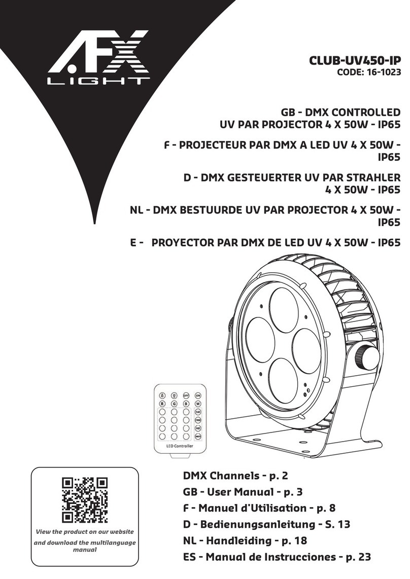 afx light CLUB-UV450-IP User manual