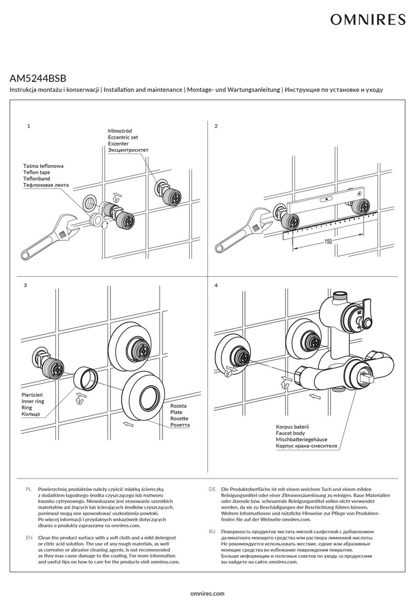Omnires ARMANCE AM5244BSB Instruction Manual Omnires ARMANCE AM5244BSB Instruction Manual
