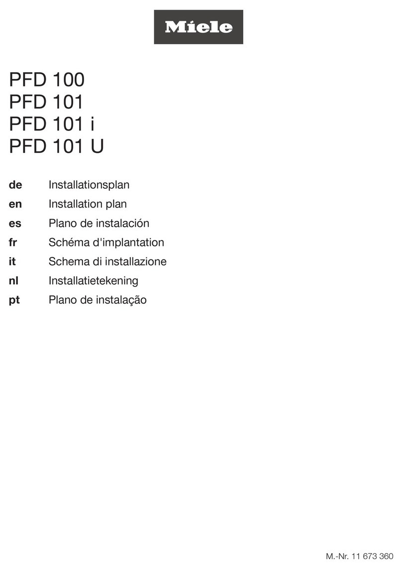 Miele PFD 100 installation manual
