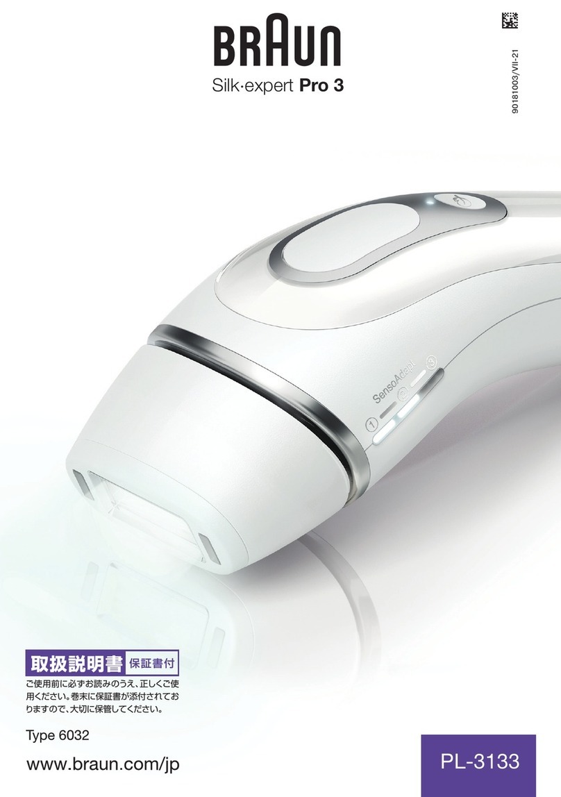 Braun Silk-expert Pro 3 PL-3133 User manual