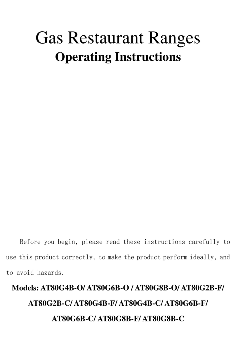 CookRite AT80G4B-O operating instructions