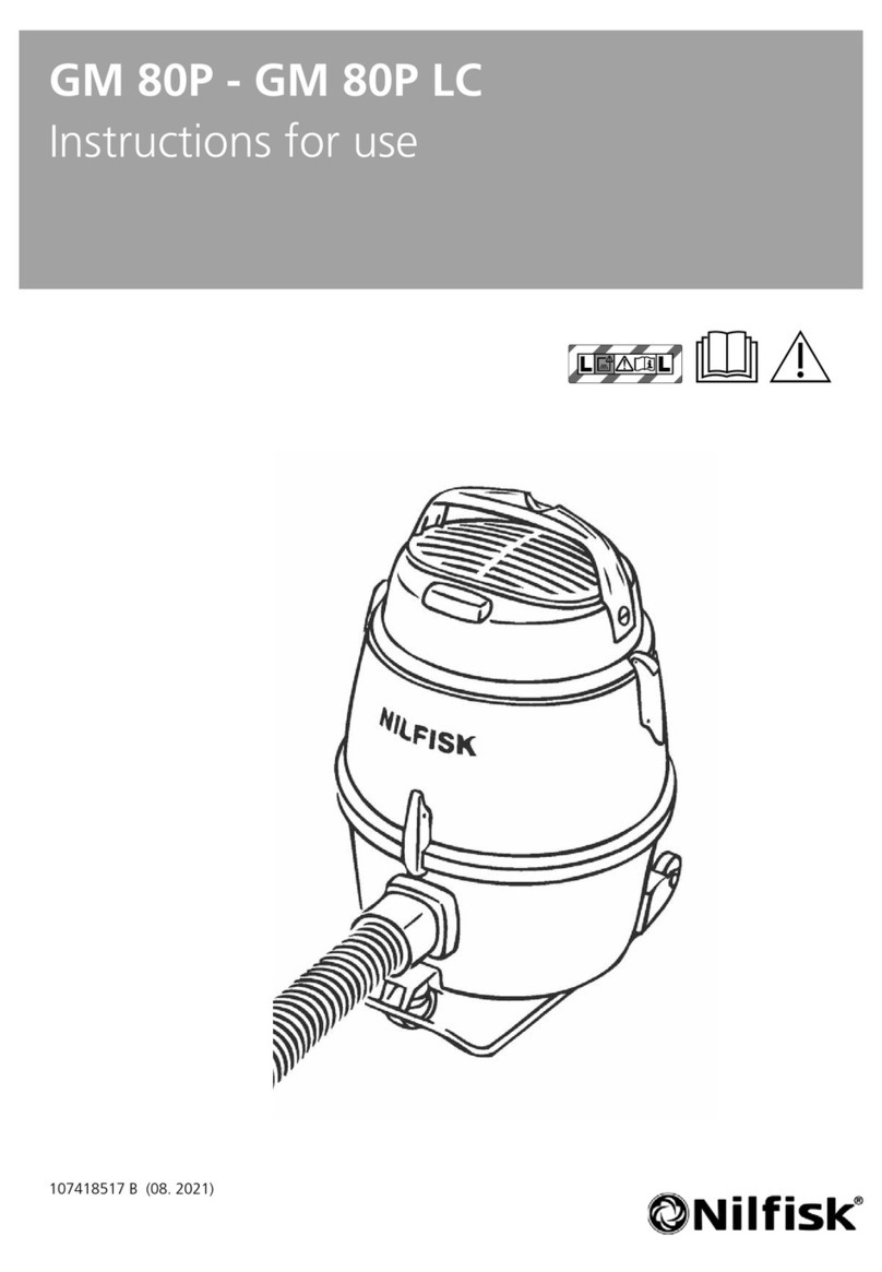 Nilfisk-Advance GM 80P LC User manual