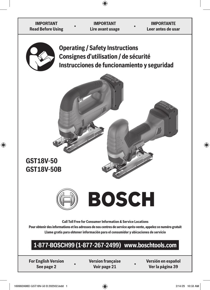 Bosch GST18V-50B Assembly instructions