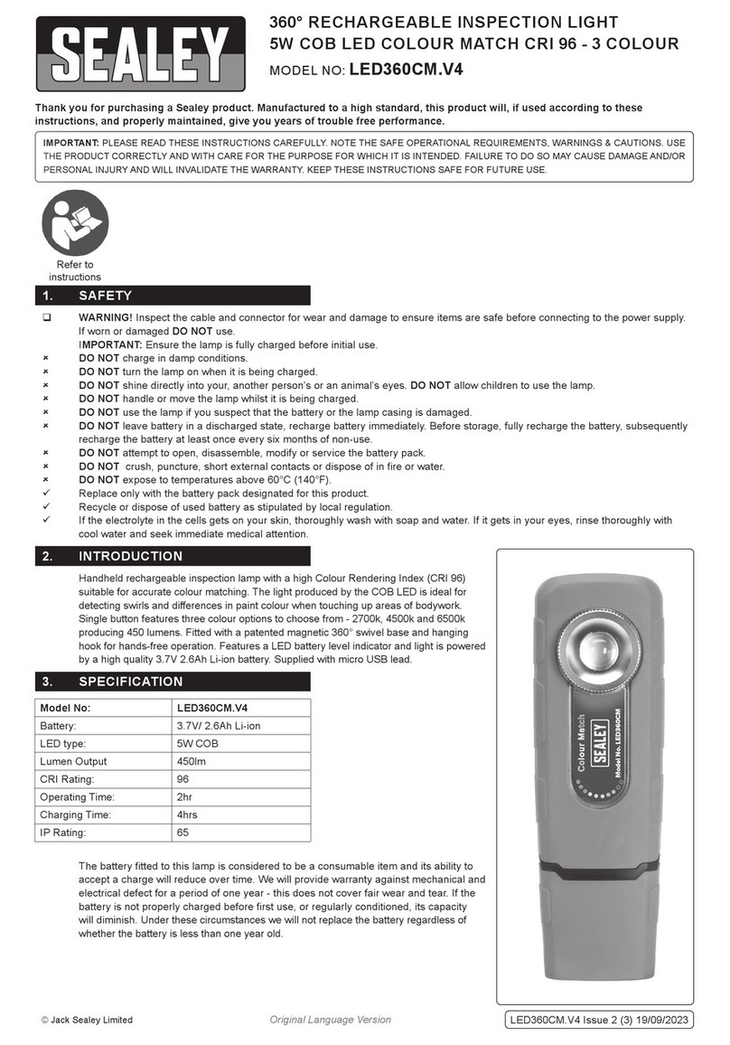 Sealey LED360CM.V4 User manual