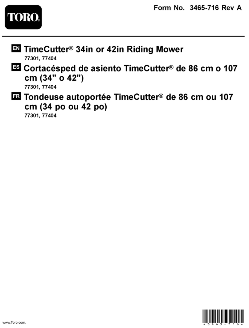 Toro TimeCutter 77301 User manual