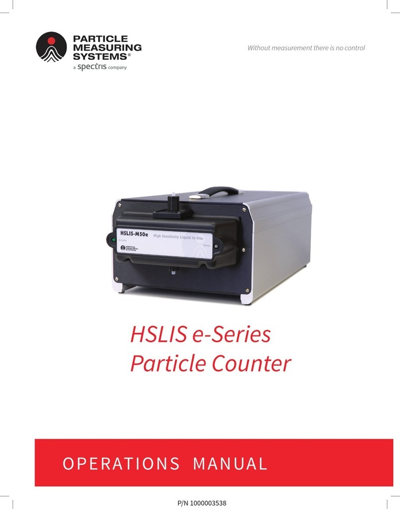 Spectris PARTICLE MEASURING SYSTEM HSLIS e-Series User manual