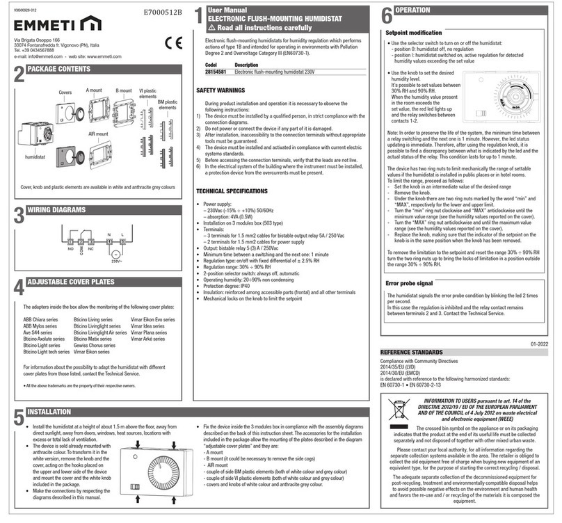 emmeti E7000512B User manual