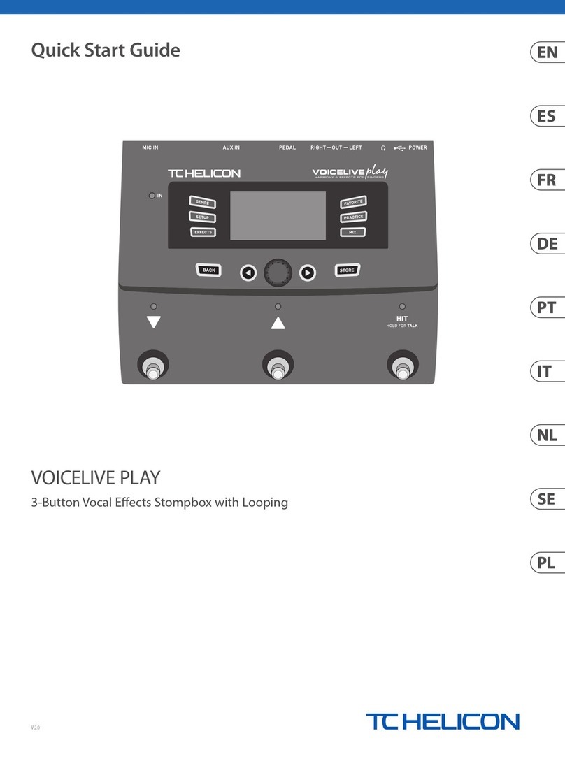 TC-Helicon VOICELIVE PLAY User manual