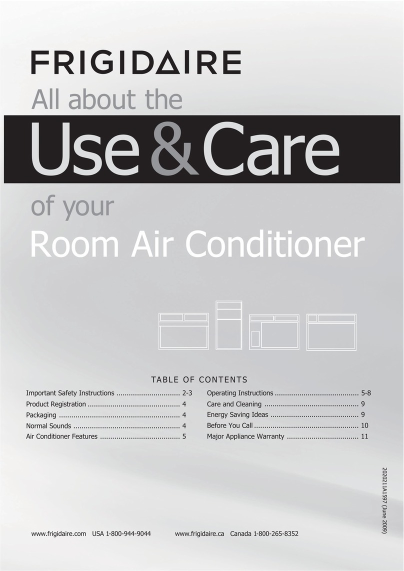 Frigidaire CRA054XT7 Owner's manual