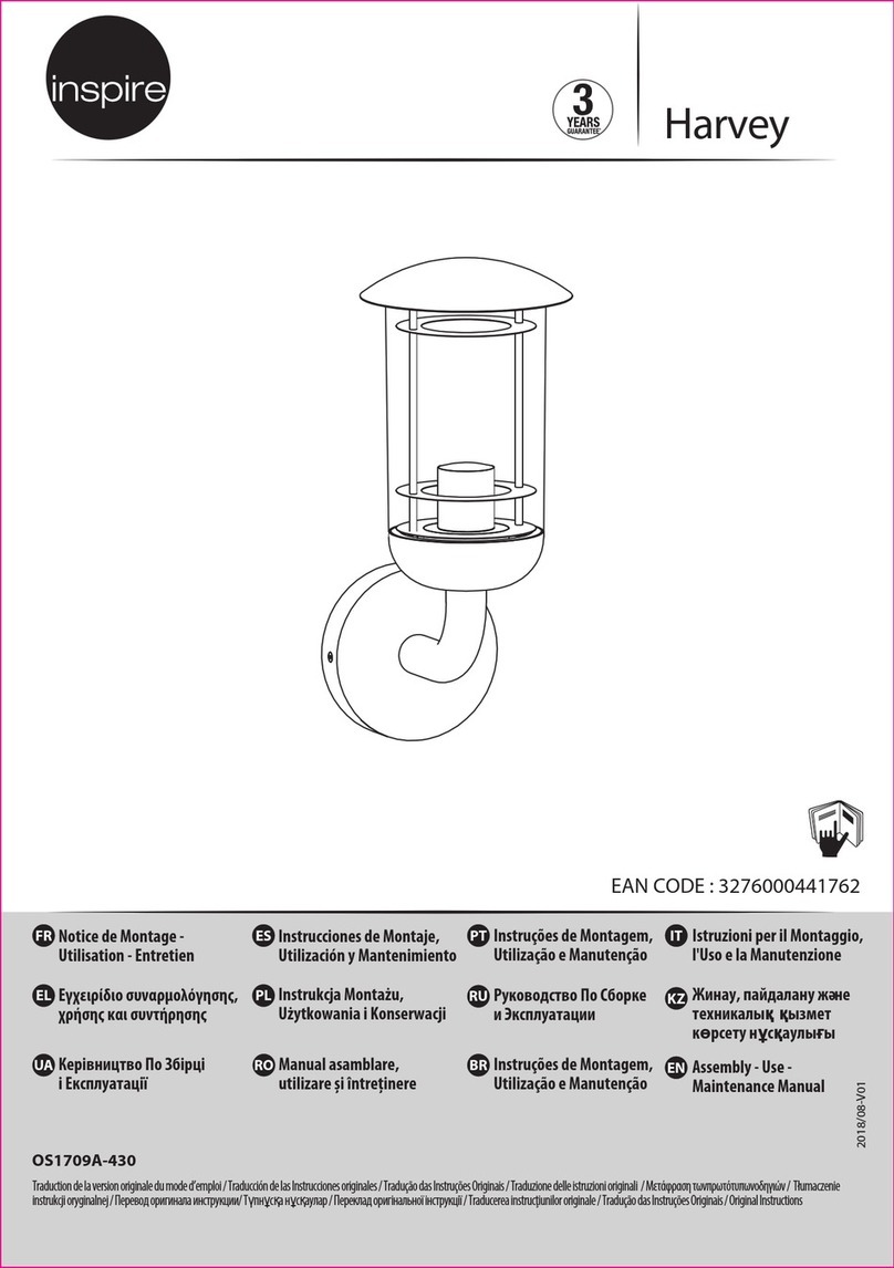 Inspire Harvey OS1709A-430 Assembly, Use, Maintenance Manual