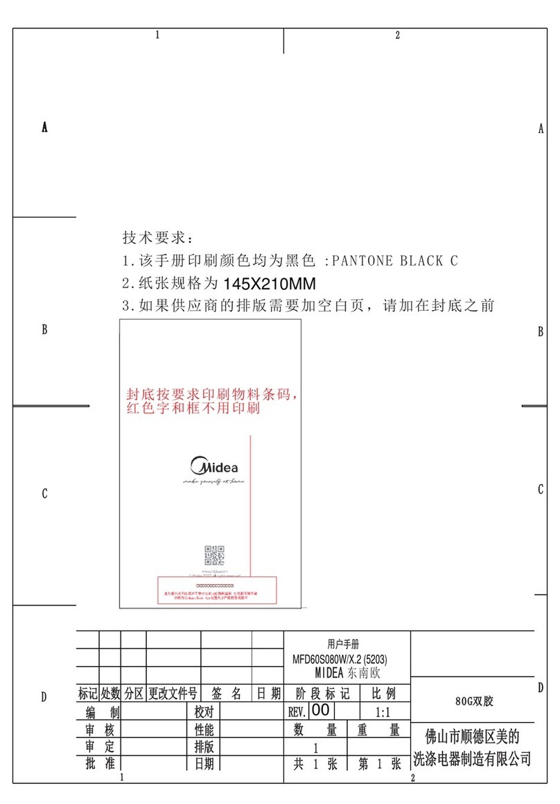 Midea MFD60S080W User manual Midea MFD60S080W User manual