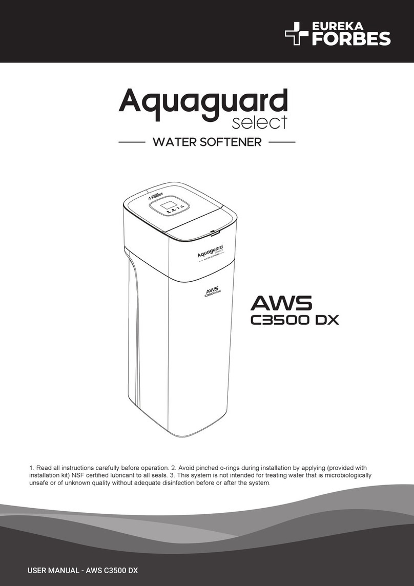 Eureka Forbes Aquaguard select AWS C3500 DX user manual Eureka Forbes Aquaguard select AWS C3500 DX user manual