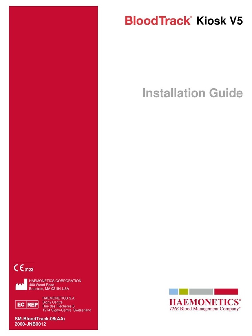 Haemonetics BloodTrack Kiosk V5 installation guide