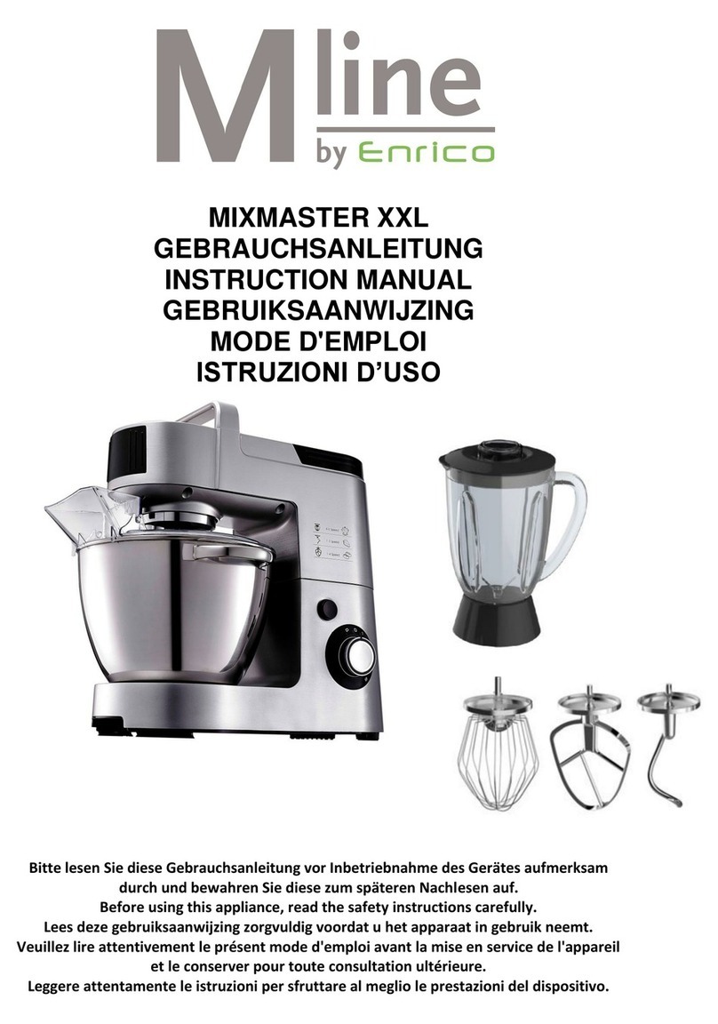 Enrico Mline MIXMASTER XXL instruction manual