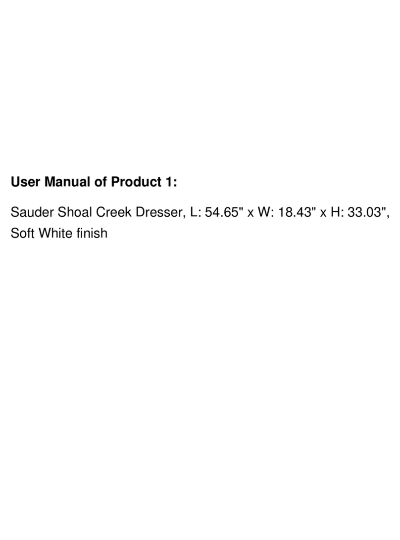 Sauder Shoal Creek 411201 User manual Sauder Shoal Creek 411201 User manual