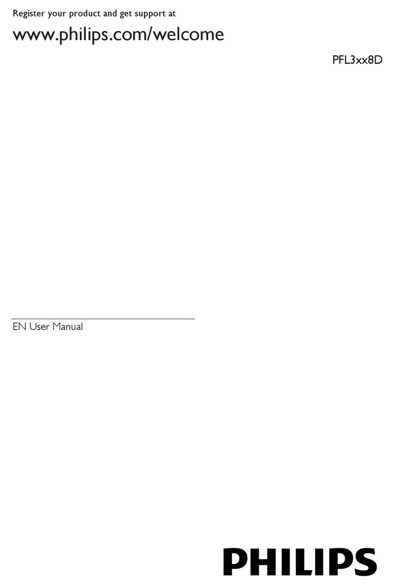 Philips PFL3 8D Series User manual