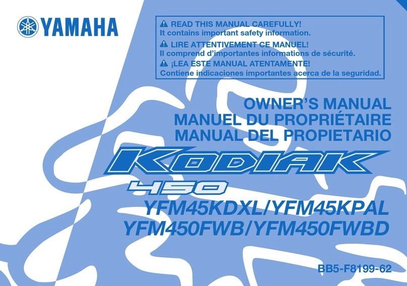 Yamaha KODIAK 450 2020 owner's manual
