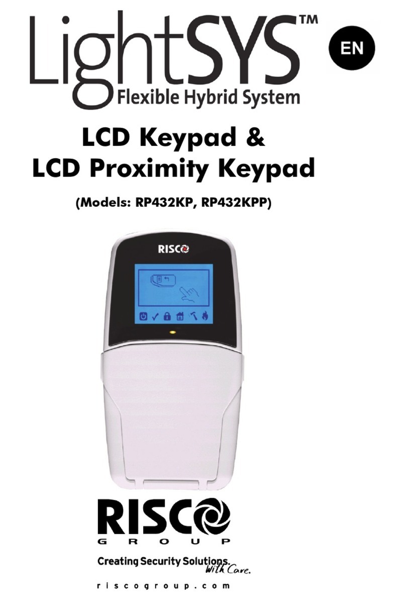 Risco lightsys RP432KPP manual