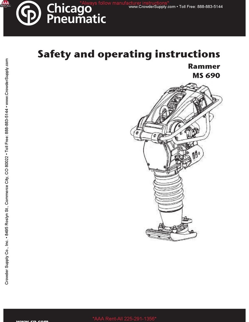 Chicago Pneumatic MS 690 Safety and operating instructions
