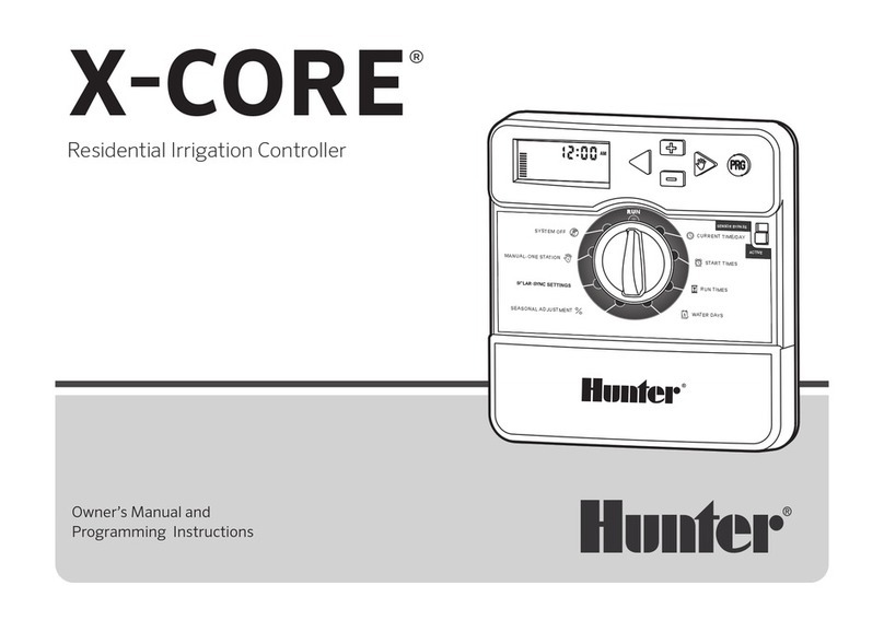 Hunter X-CORE XC-800I Operating instructions