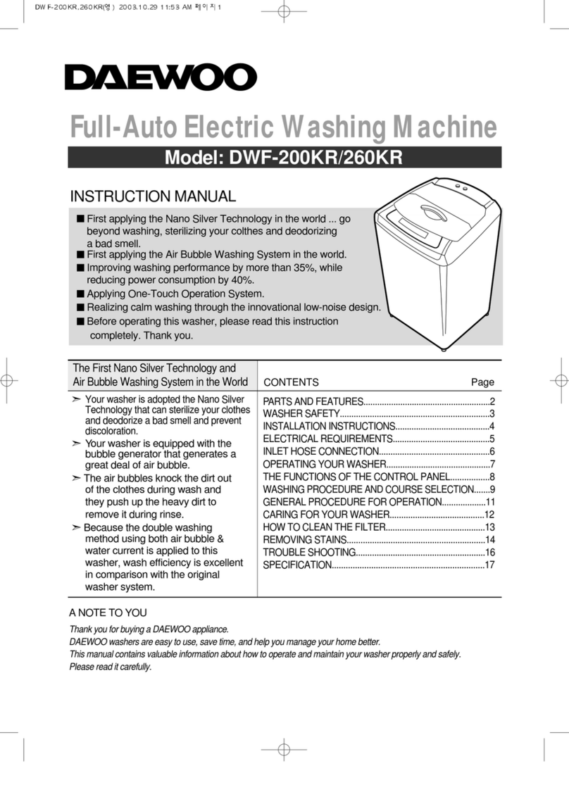 Daewoo DWF-200 KR User manual