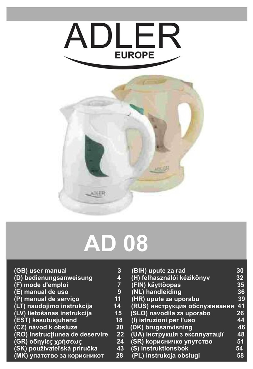 Adler Europe AD 08 user manual
