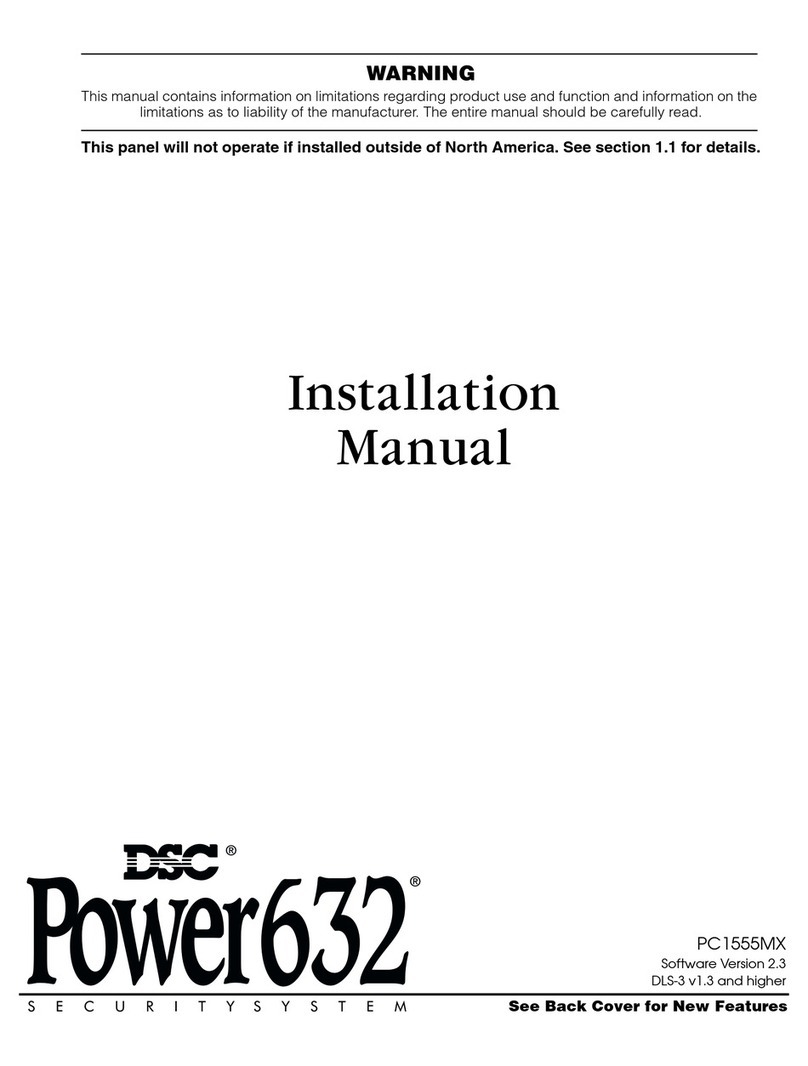 DSC Power632 DSCPC1555RKW User manual