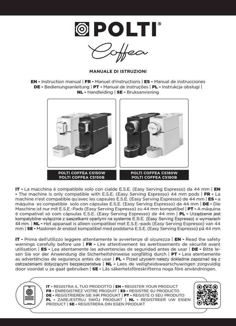 POLTI COFFEA CS150W instruction manual