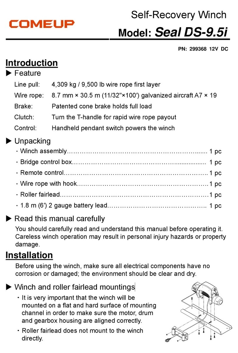 Comeup DS-9.5i instruction manual
