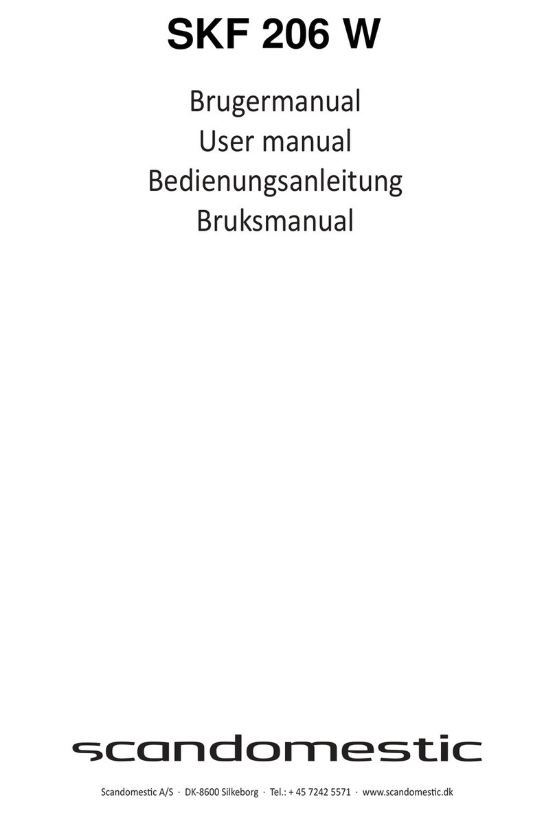 Scandomestic SKF 206 W User manual