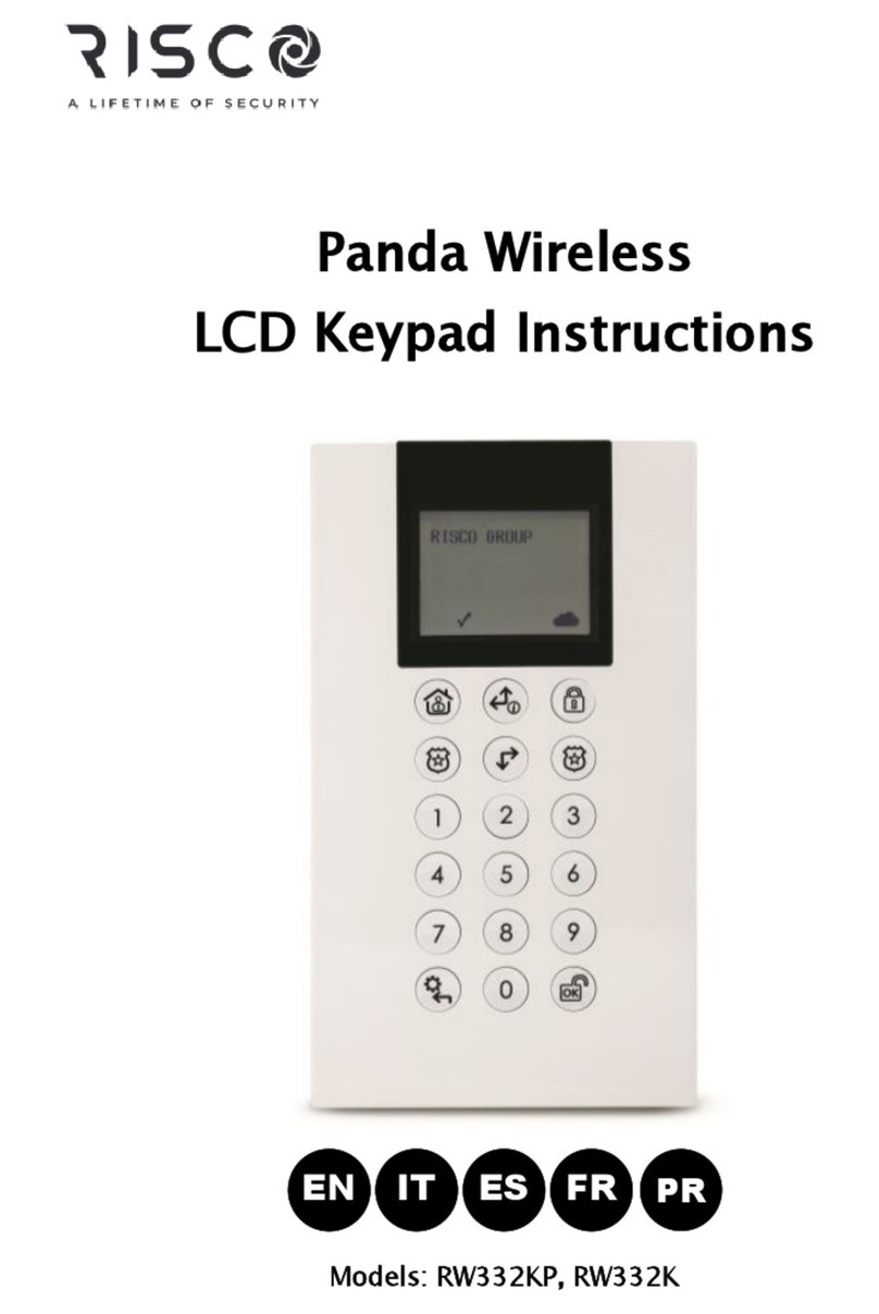 Risco RW332KPP400D instructions