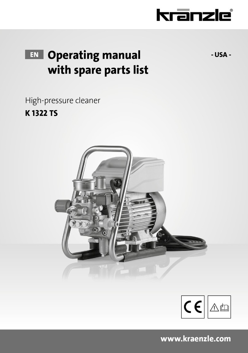 Kränzle K 1322 TS Operating manual with spare parts list
