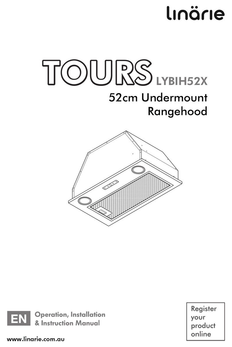 linarie TOURS LYBIH52X Operation & installation manual