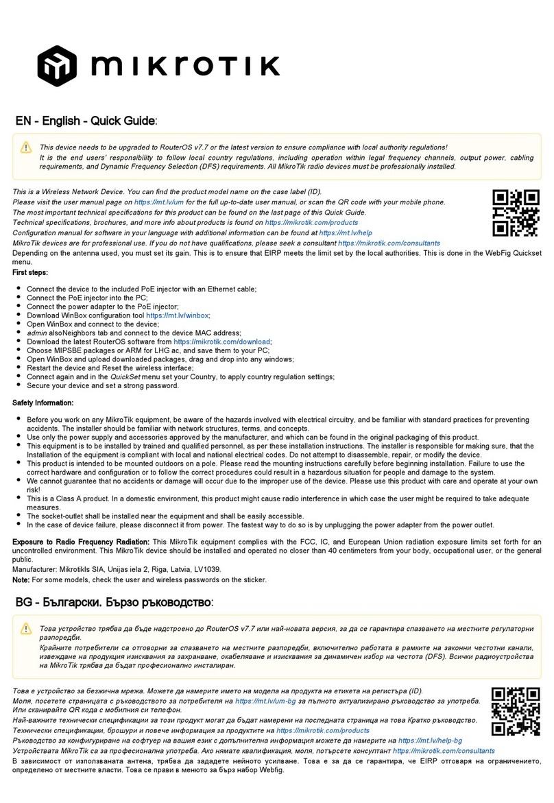MikroTik RBSXTsq5nD User manual