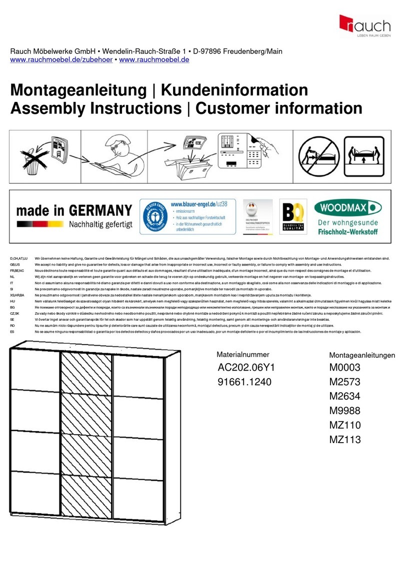 Rauch Orias AC202.06Y1 Assembly instructions Rauch Orias AC202.06Y1 Assembly instructions